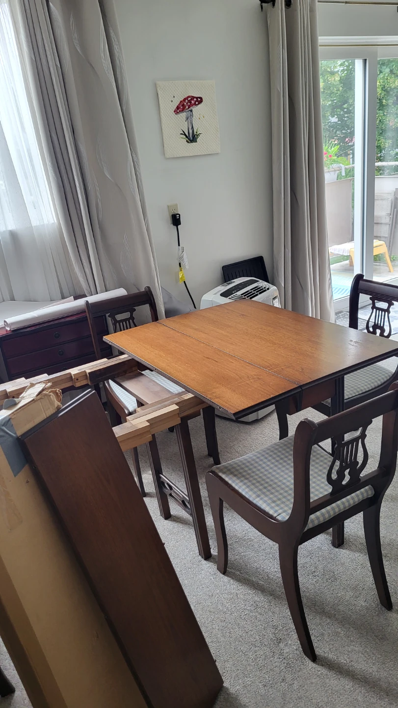 MOVING Drop Leaf Dining Table and Chairs Set - photo 2
