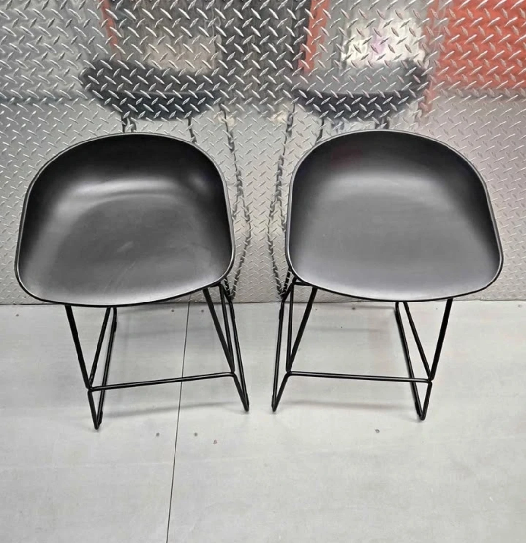 ✨ Authentic HAY "About A Stool" (AAS 38) Pair - Matte Black