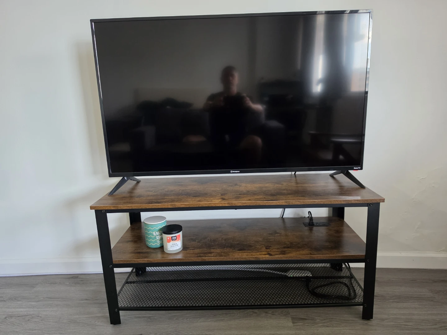TV Stand with Power Outlets & USB – $70 - photo 4
