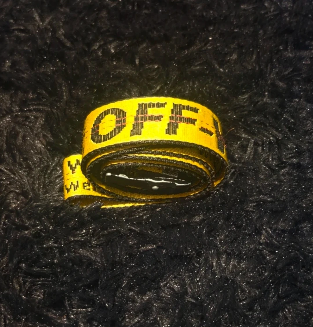 OFF-WHITE Yellow Industrial Belt - photo 3