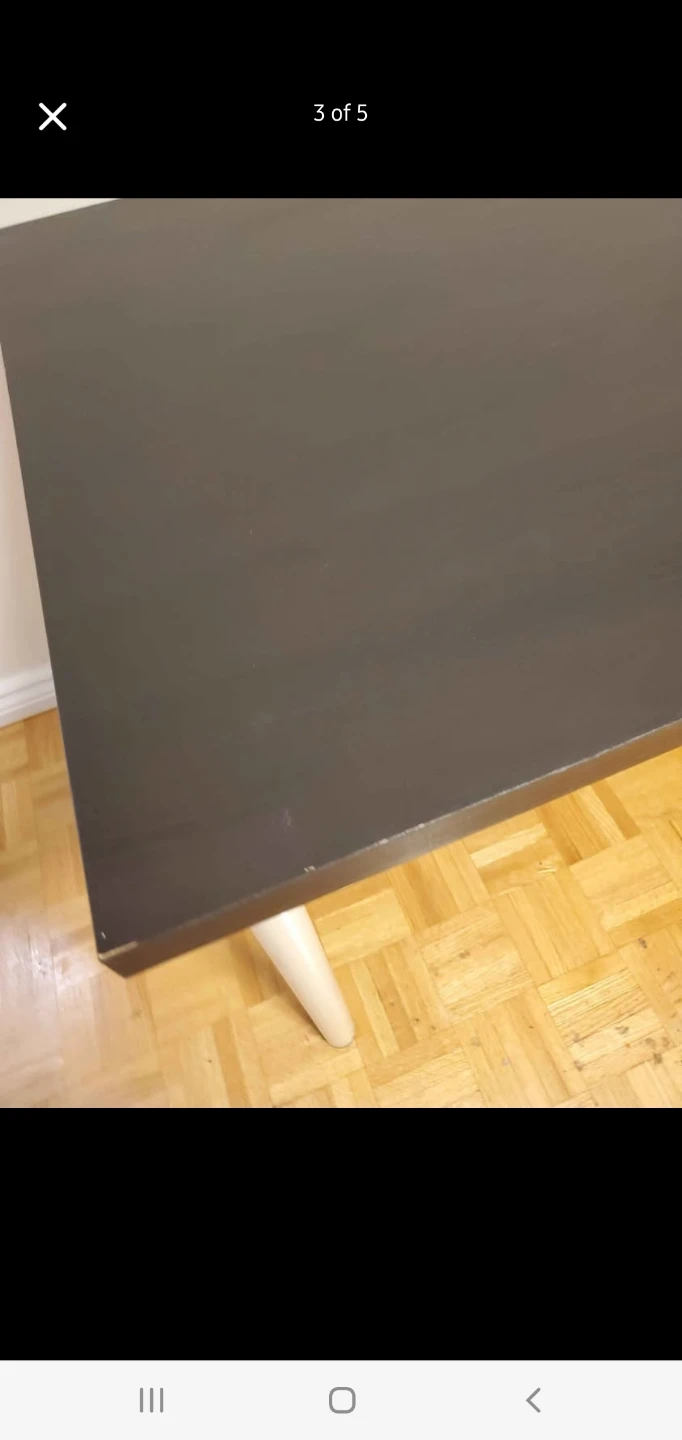 Ikea Desk/dining table with White Legs (59"×29") - photo 2