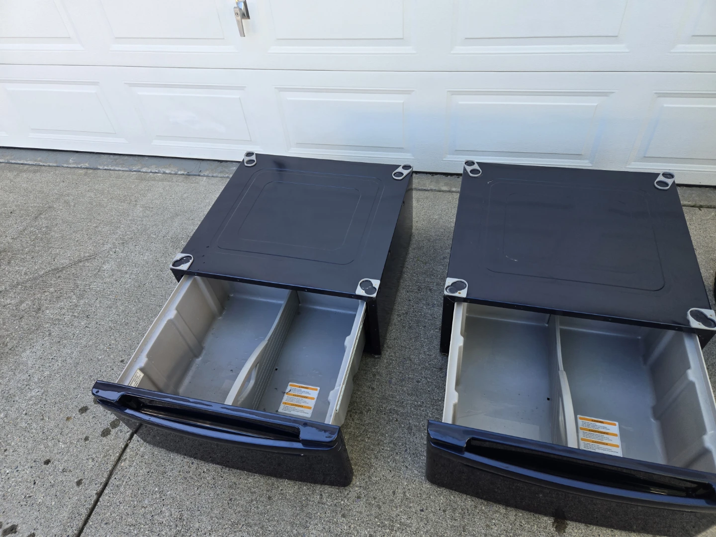 LG washer and base storage stands