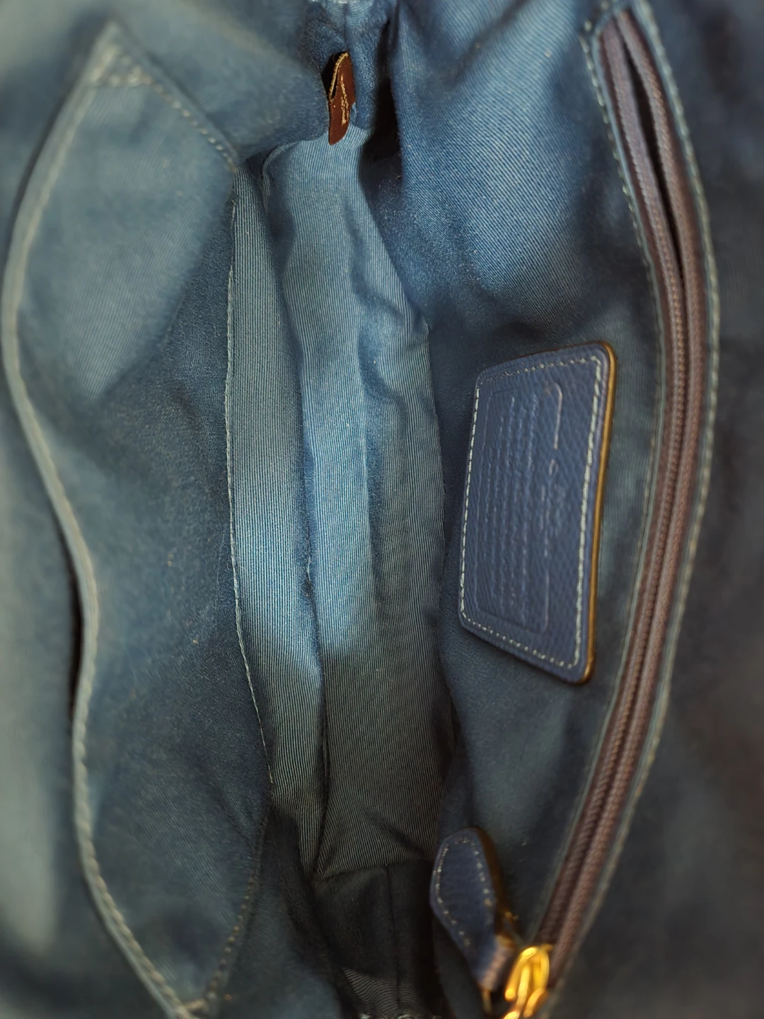 Coach Blue Leather Dome Satchel Handbag - photo 5