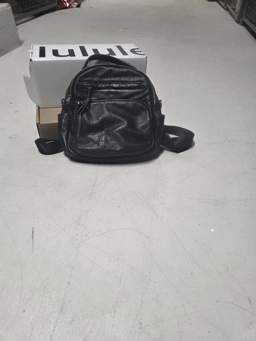 Black Leather Backpack - photo 2