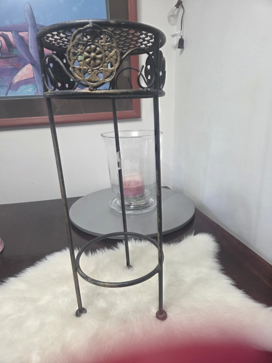 Ornate Metal Plant Stand