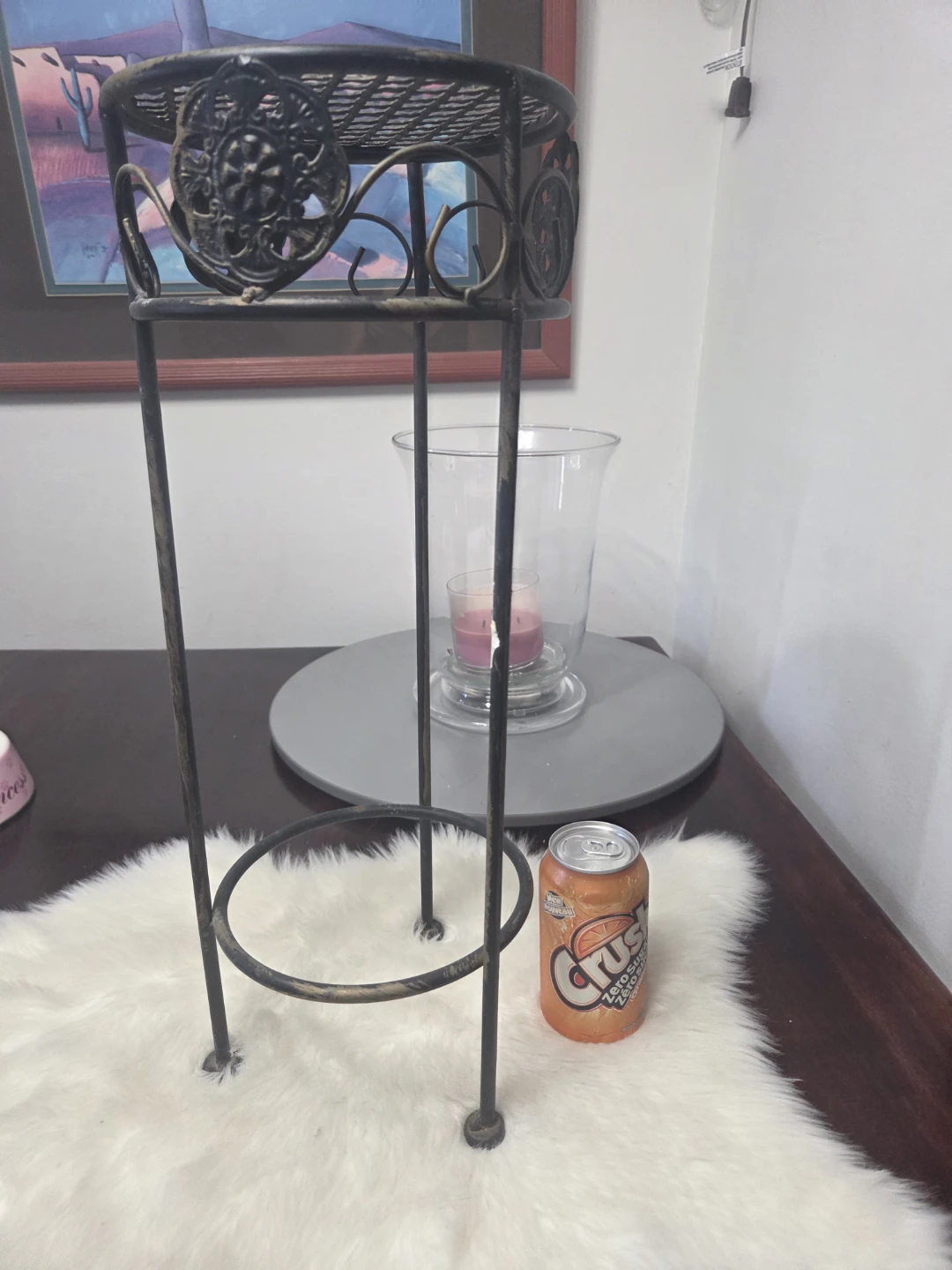 Ornate Metal Plant Stand - photo 4