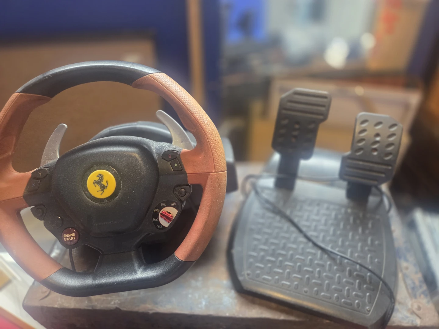 Ferrari Racing Wheel and Pedals