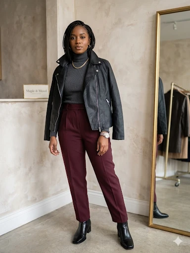 Reitmans Black Faux Leather Moto Jacket - photo 3