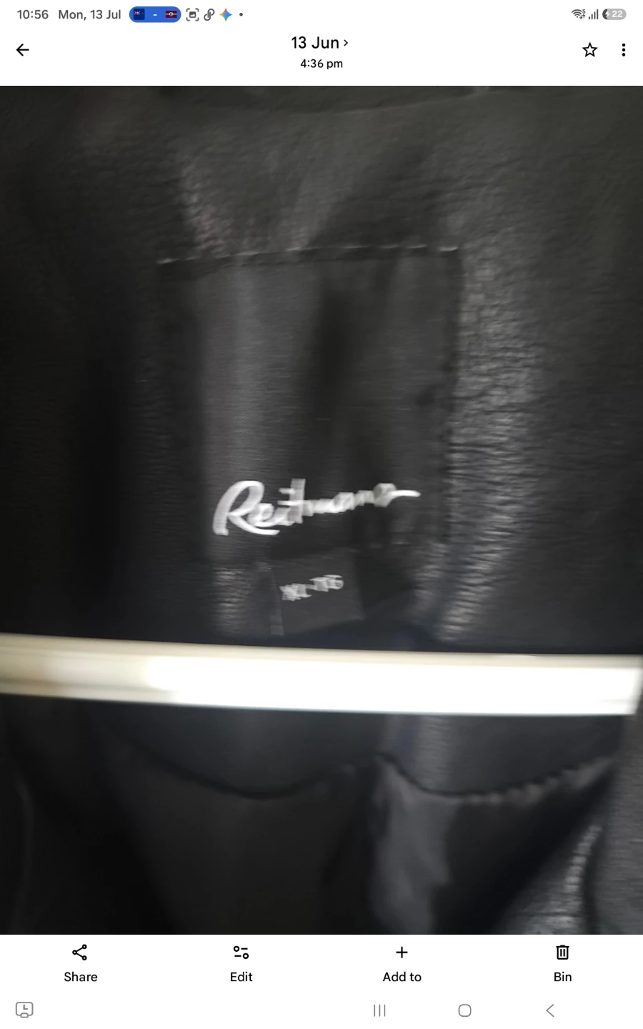 Reitmans Black Faux Leather Moto Jacket - photo 4