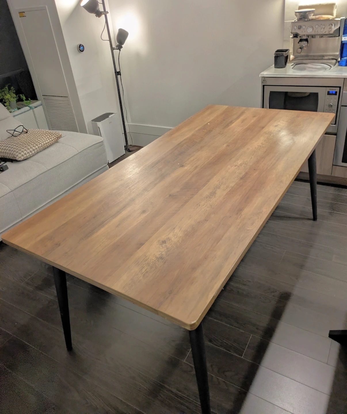 Wooden Rustic Dining Table 70"