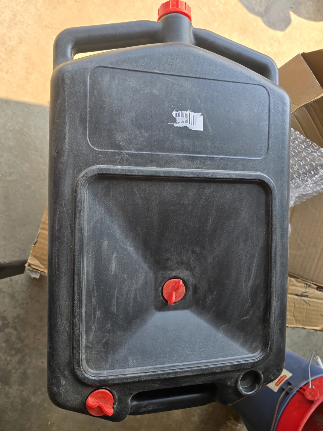 New Black Portable Fluid Drain Pan Container