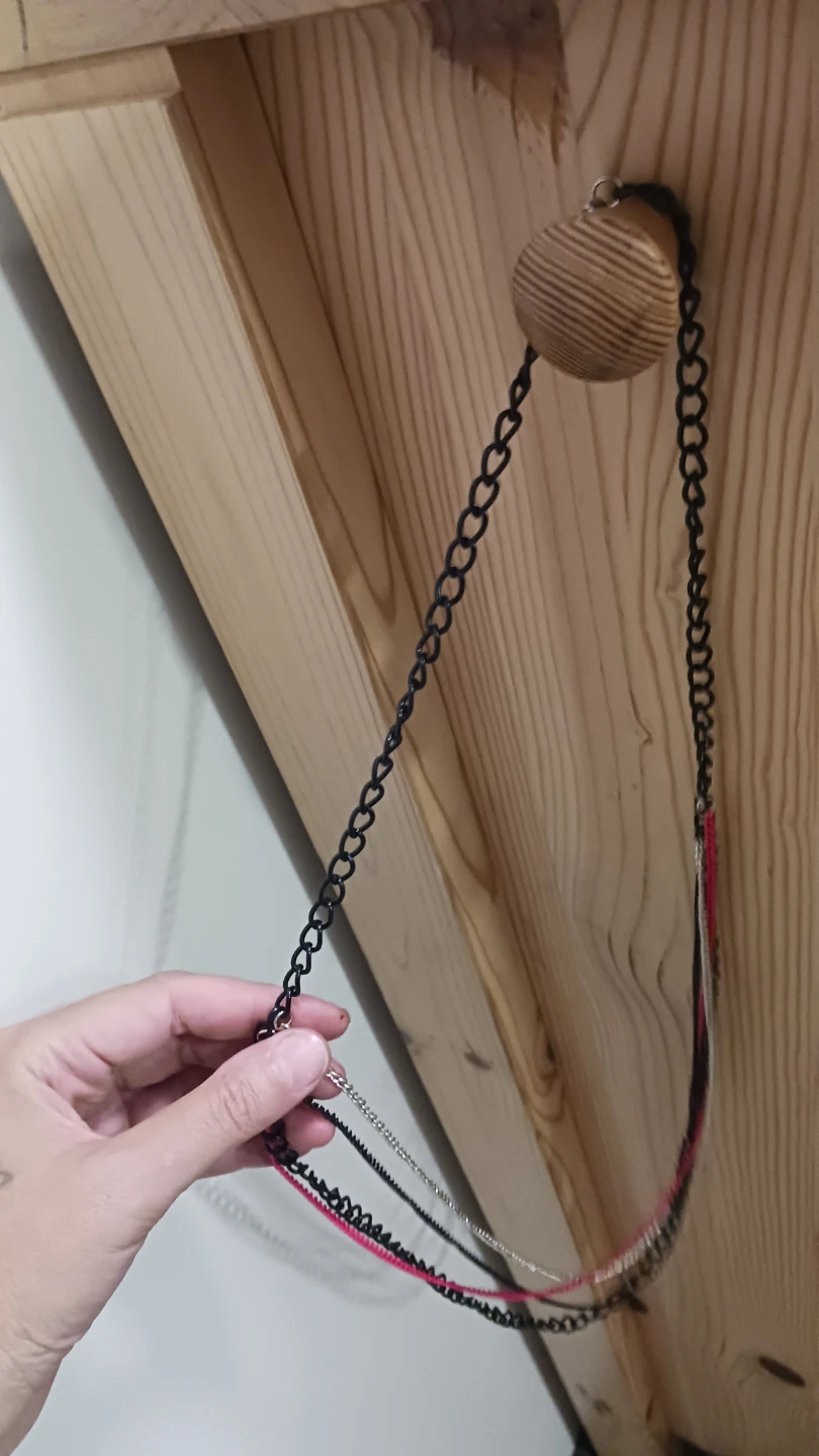 Multi-strand  black wallet chain. - photo 2