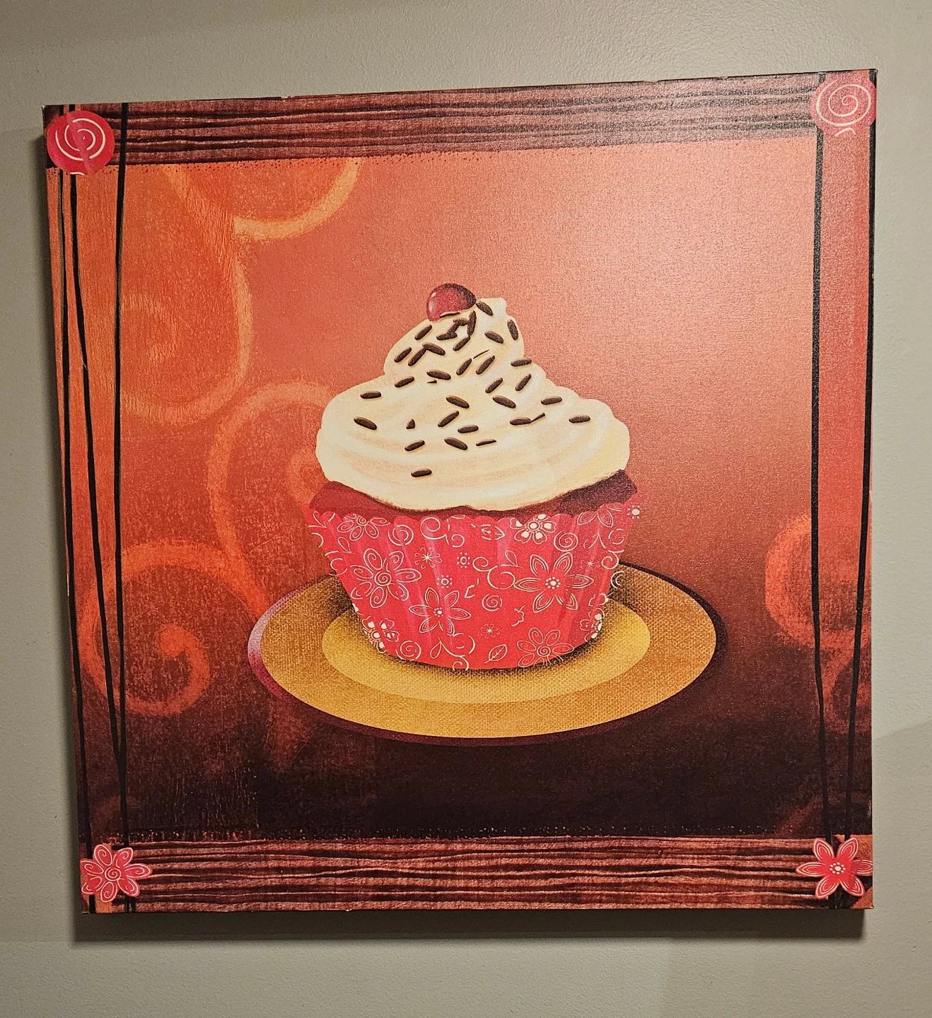 30 x 30 Cupcake Wall Art