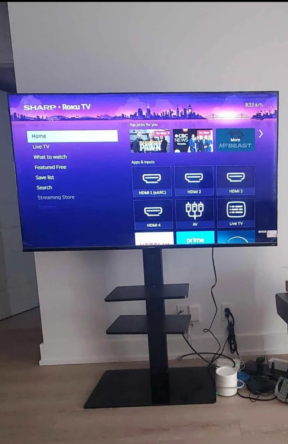 Sharp 58" 4K UHD HDR LED Roku OS Smart TV (4T-C58EL8UR) - 2024 - photo 5