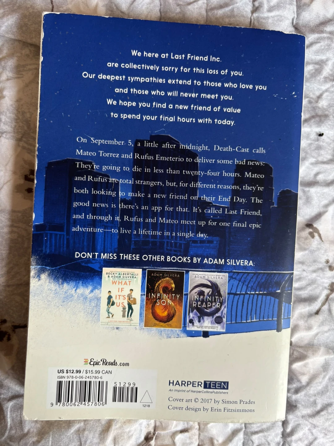 They Both Die at the End by Adam Silvera - Book - photo 3
