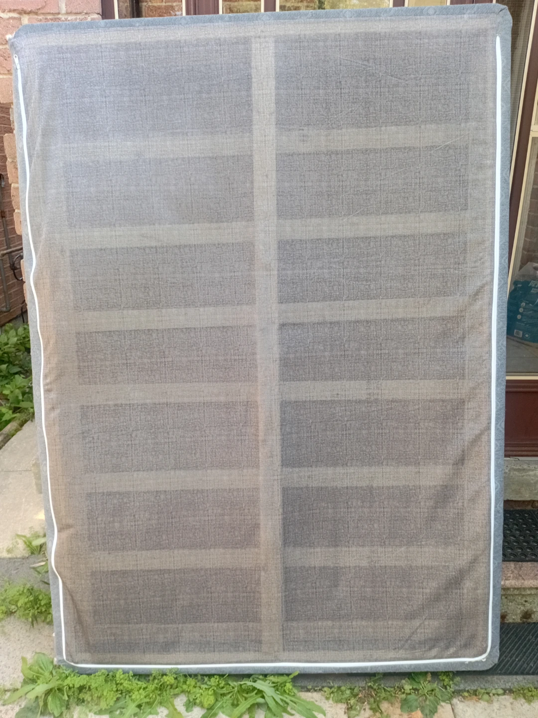 Grey Box Spring Cover