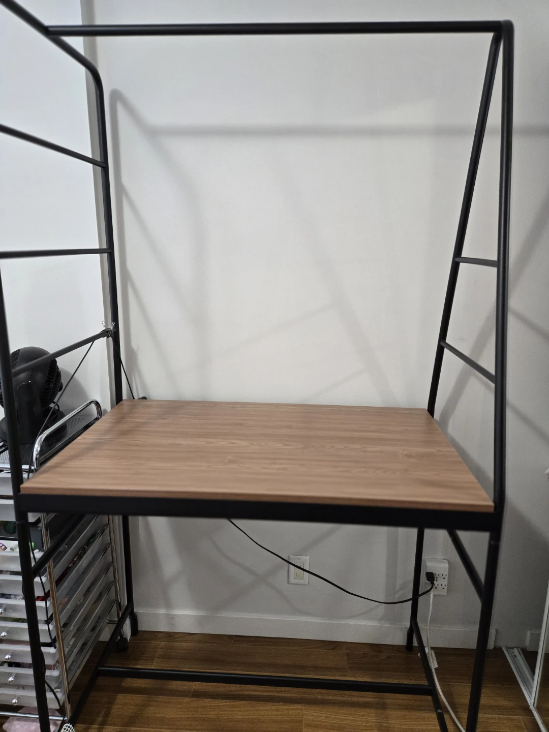 Industrial Style Desk with Shelving