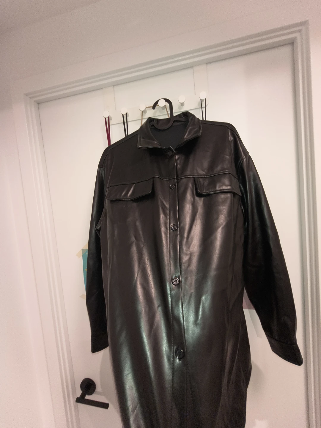 Women's Black Faux Leather Blazer - No delivery - Cash only - photo 2