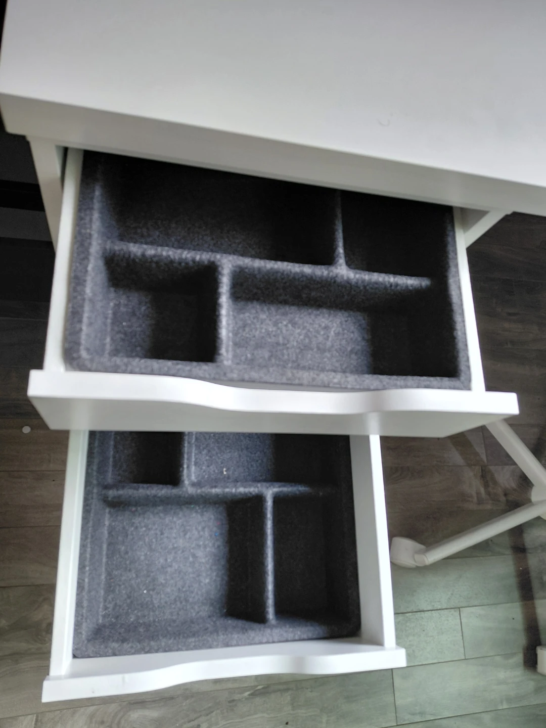 White IKEA Desk and Chair with Drawer Unit - photo 4