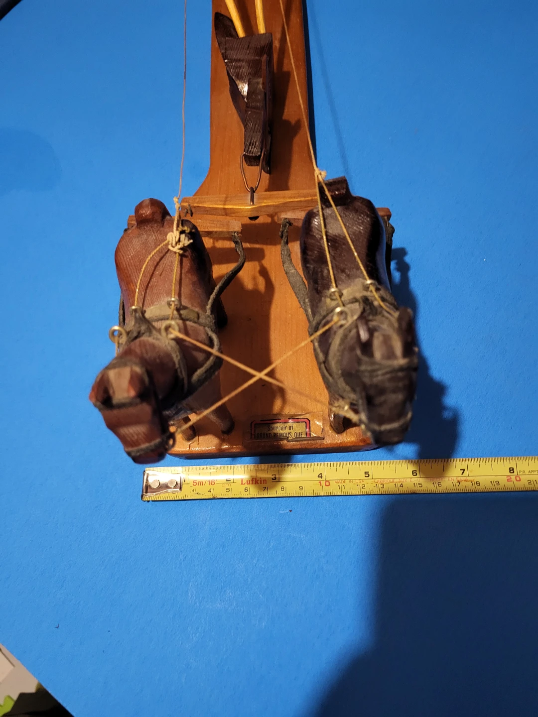 Vintage Wooden Horse Drawn Plough Souvenir - photo 5