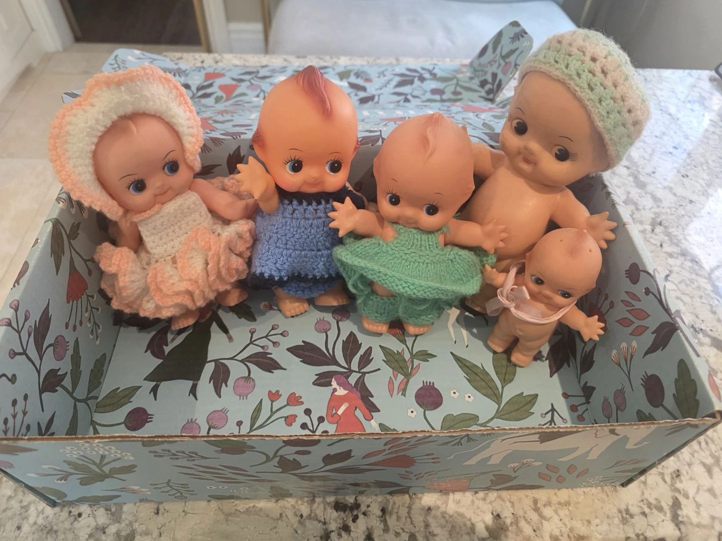 Vintage Kewpie Doll Collection (5 Dolls)