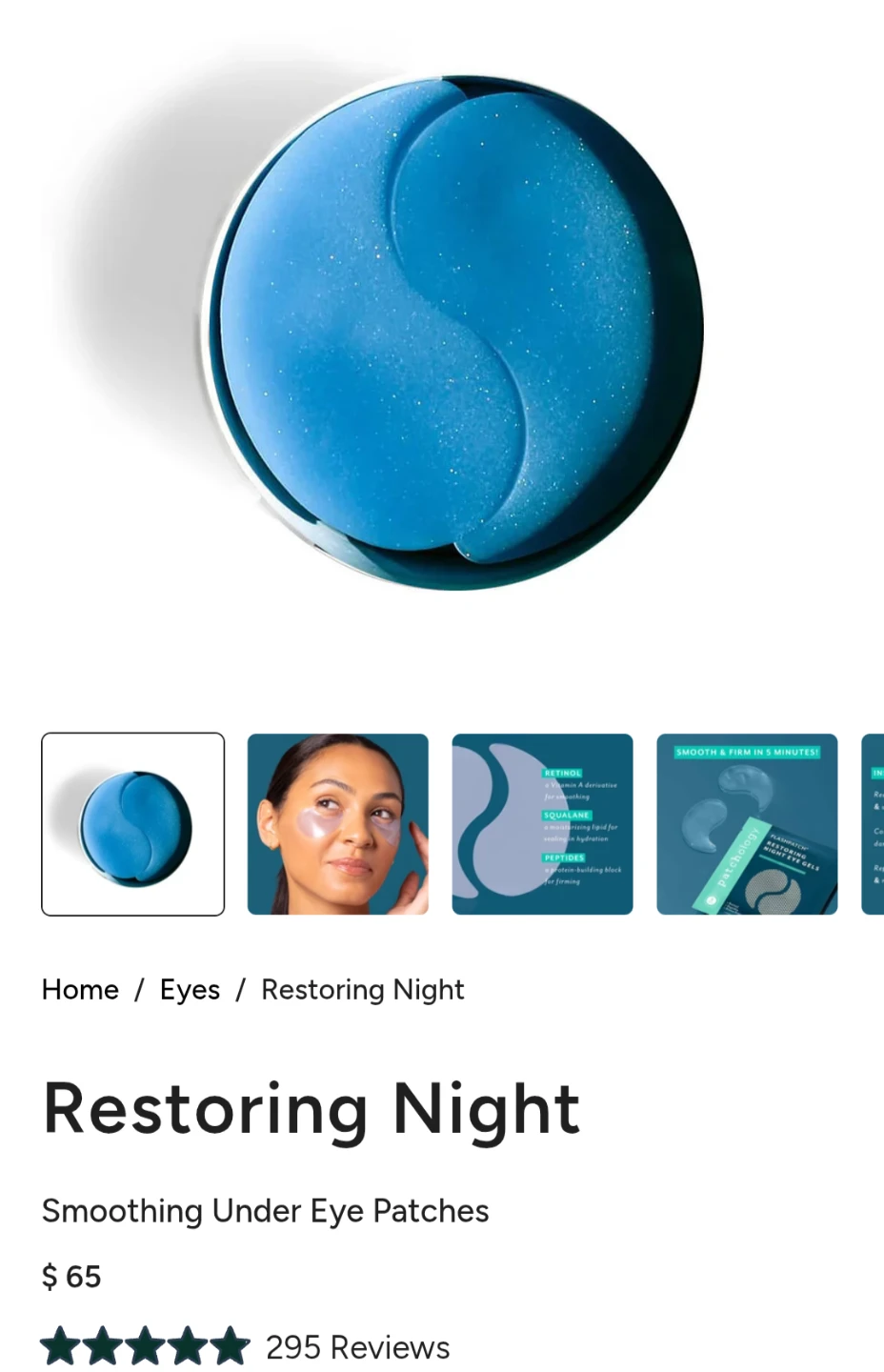 Patchology Flashpatch Restoring Night Eye Gels - 30 pairs