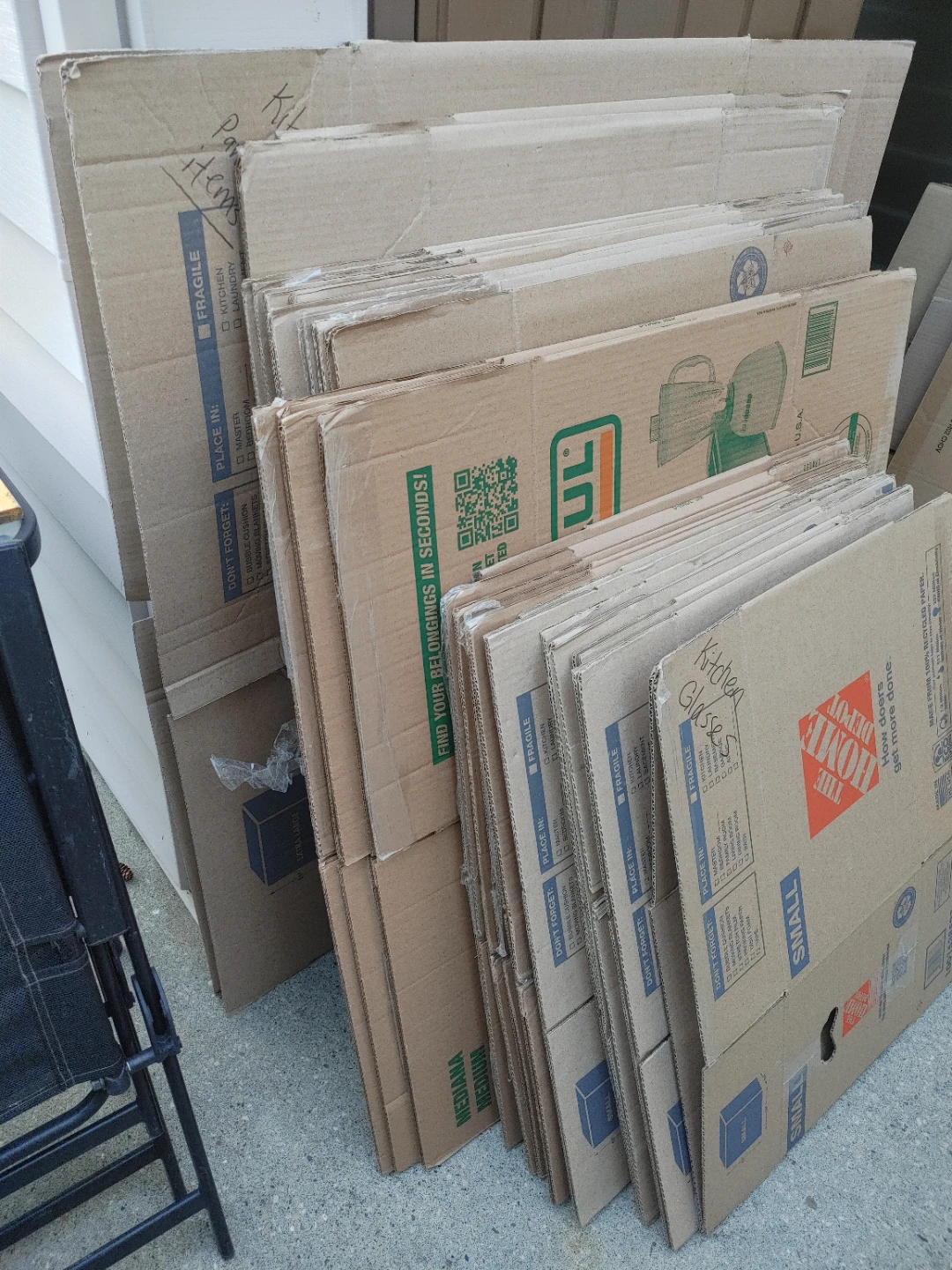 Cardboard Moving Boxes - Assorted Sizes