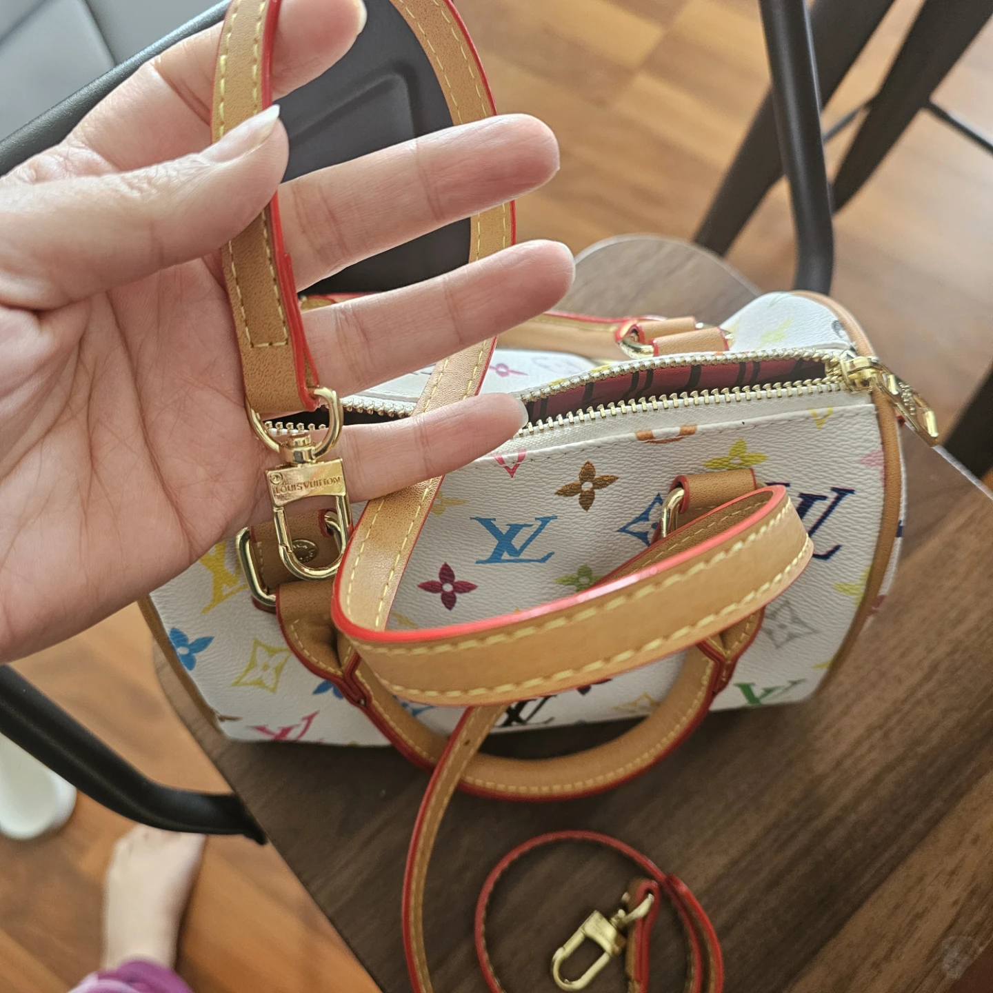 Louis Vuitton Speedy Nano Bag White Multicolore - photo 2