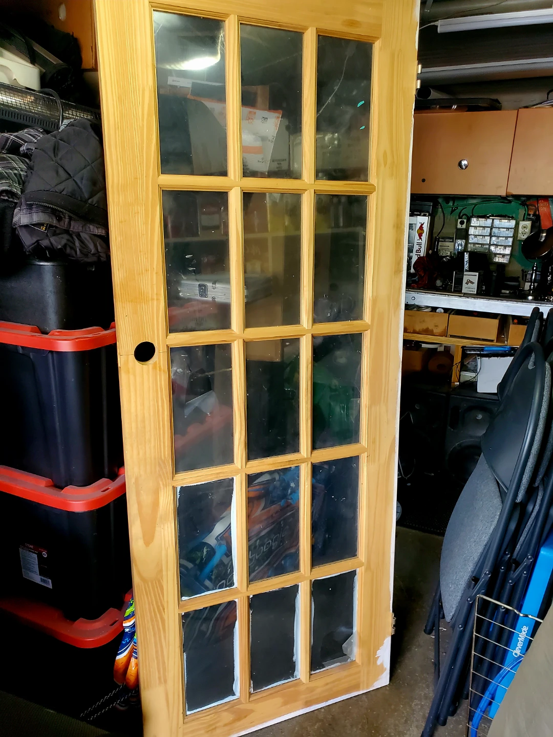 French Door with Glass Panes