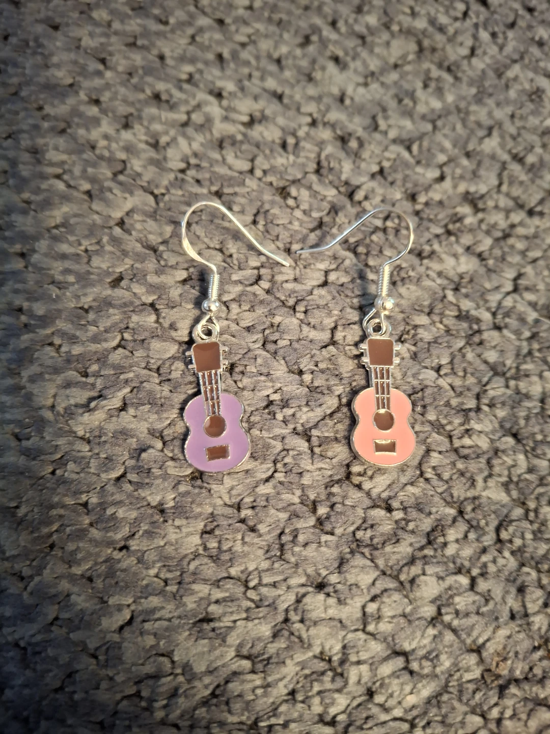 Guitar Earrings - Pink and Purple - photo 3