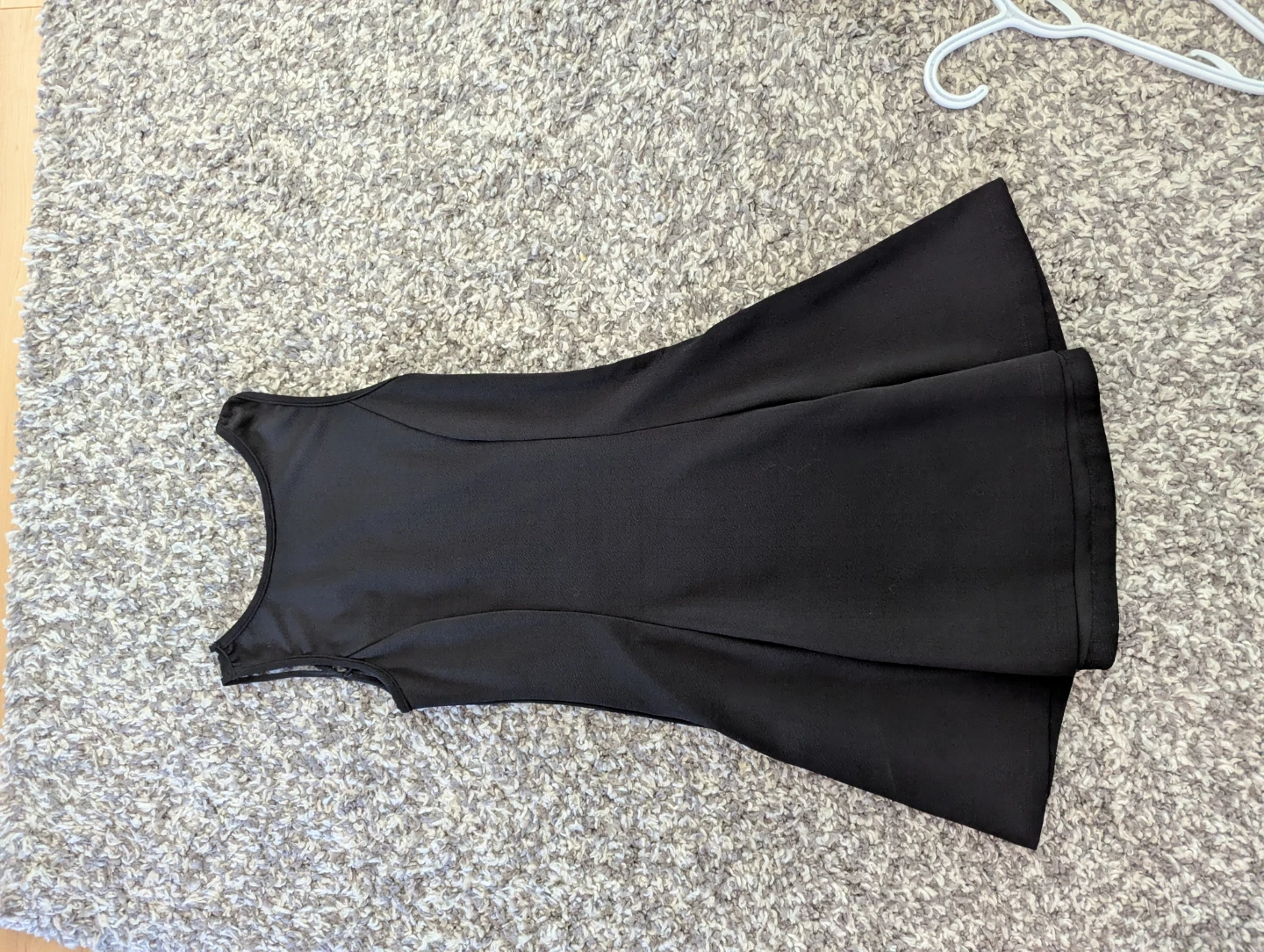 Black Sleeveless Dress with Strappy Neckline