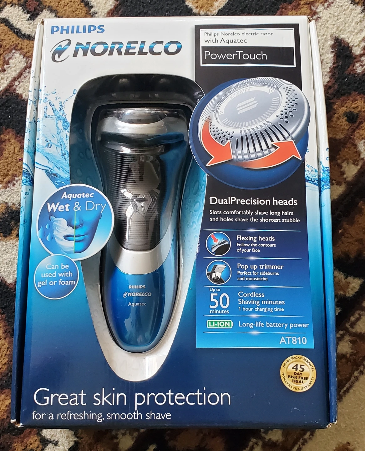 Philips Norelco PowerTouch Electric Razor AT810