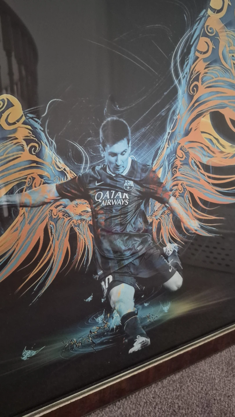 Framed Lionel Messi Barcelona Print - photo 2