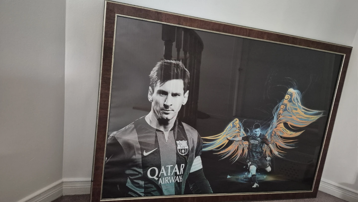 Framed Lionel Messi Barcelona Print - photo 3