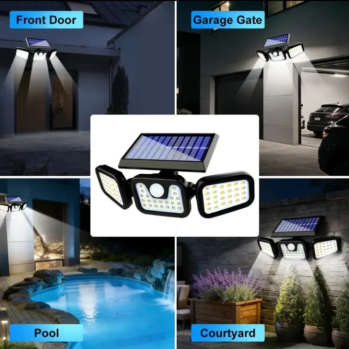 (BRAND NEW) Solar Powered Motion Sensor Security Light - photo 3