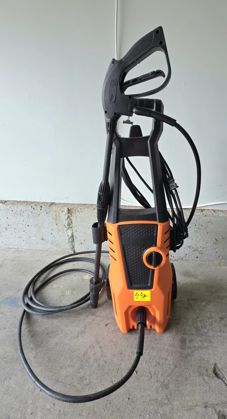 Orange and Black Pressure Washer