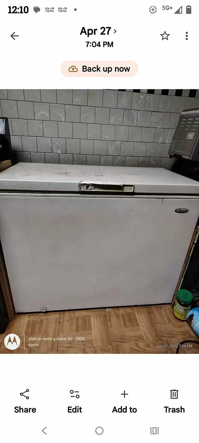 White Chest Freezer