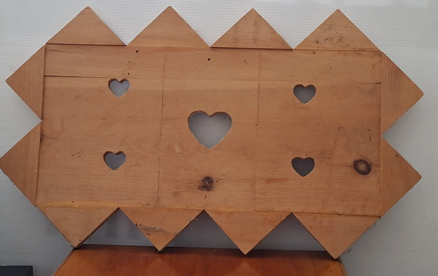 Hand-Painted Wooden Wall Art with Tree of Life and Hearts - photo 2
