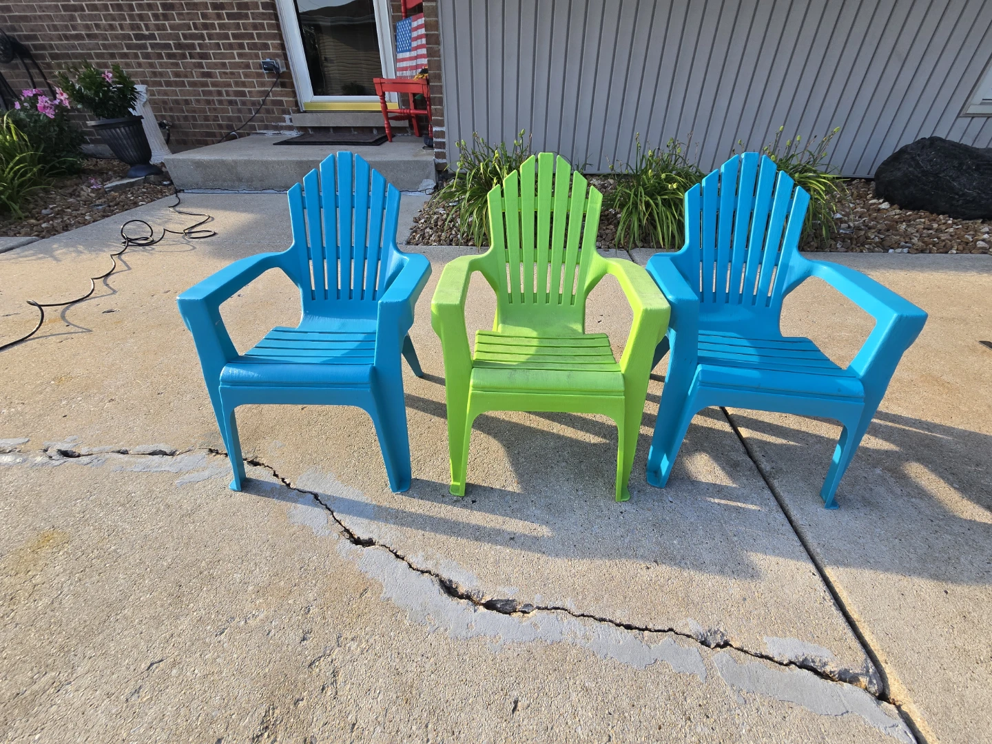 Plastic Adirondack Children's Chairs (3)