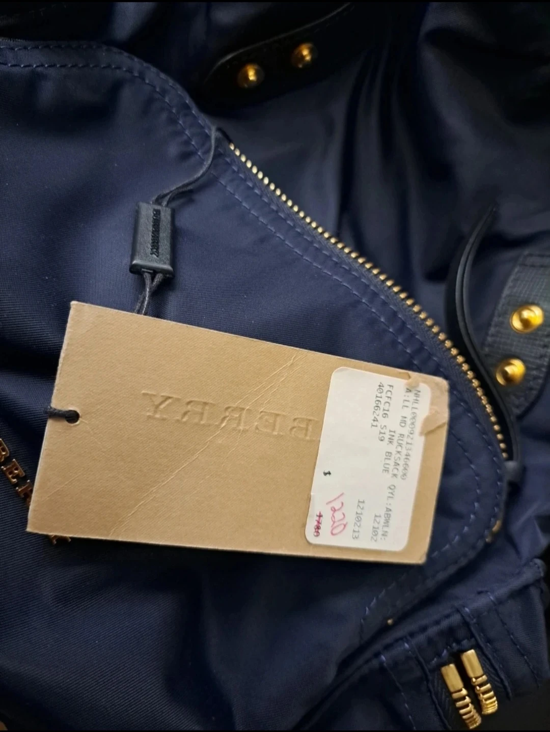 Burberry Rucksack Navy Medium - photo 4