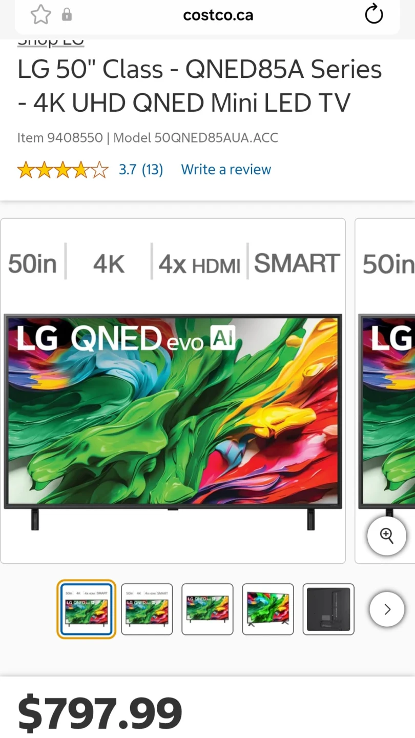 LG 50" Class - QNED85A Series - 4K UHD QNED Mini LED TV - photo 2