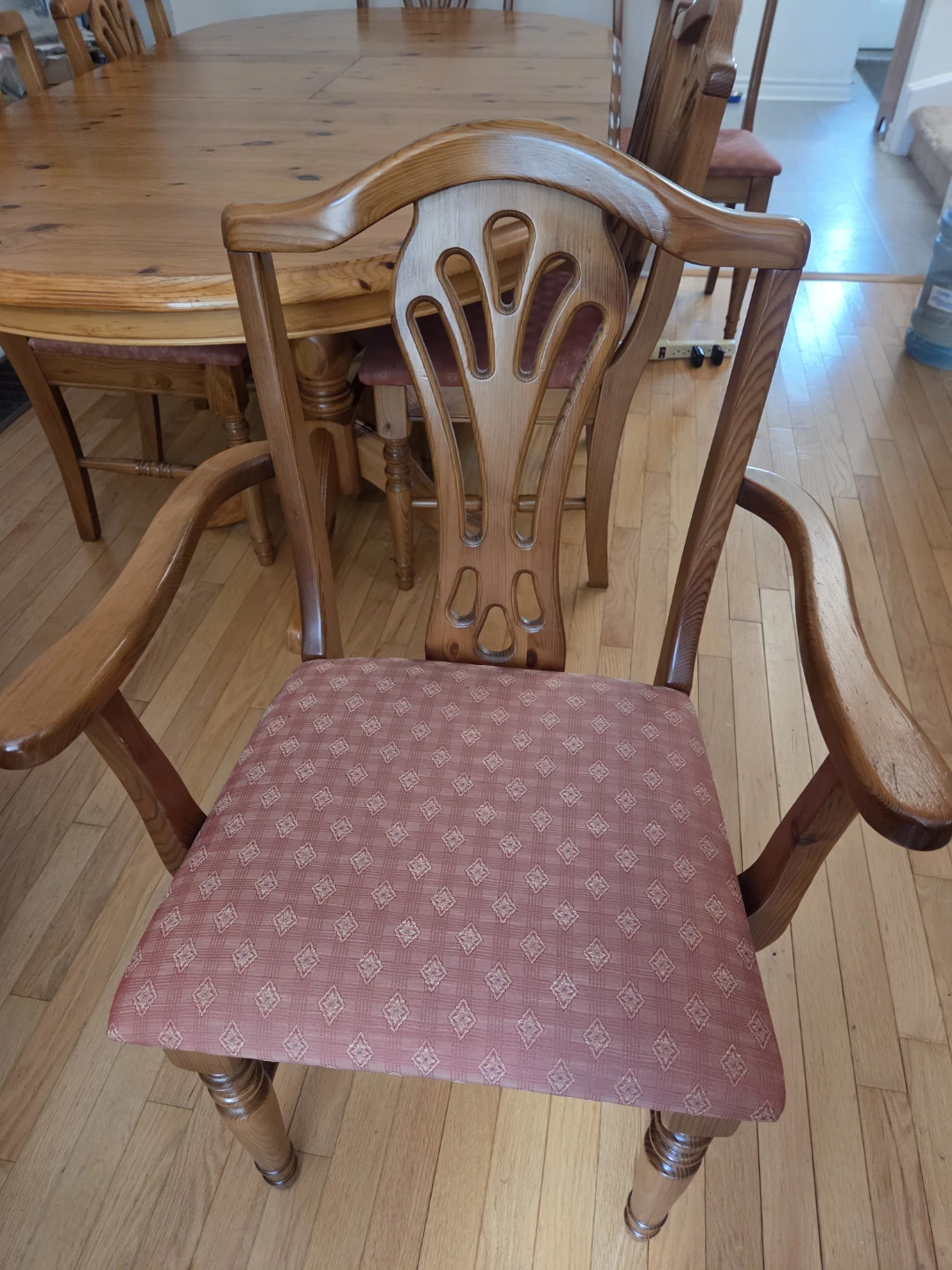 Wooden Dining Table with 6 Chairs - photo 2