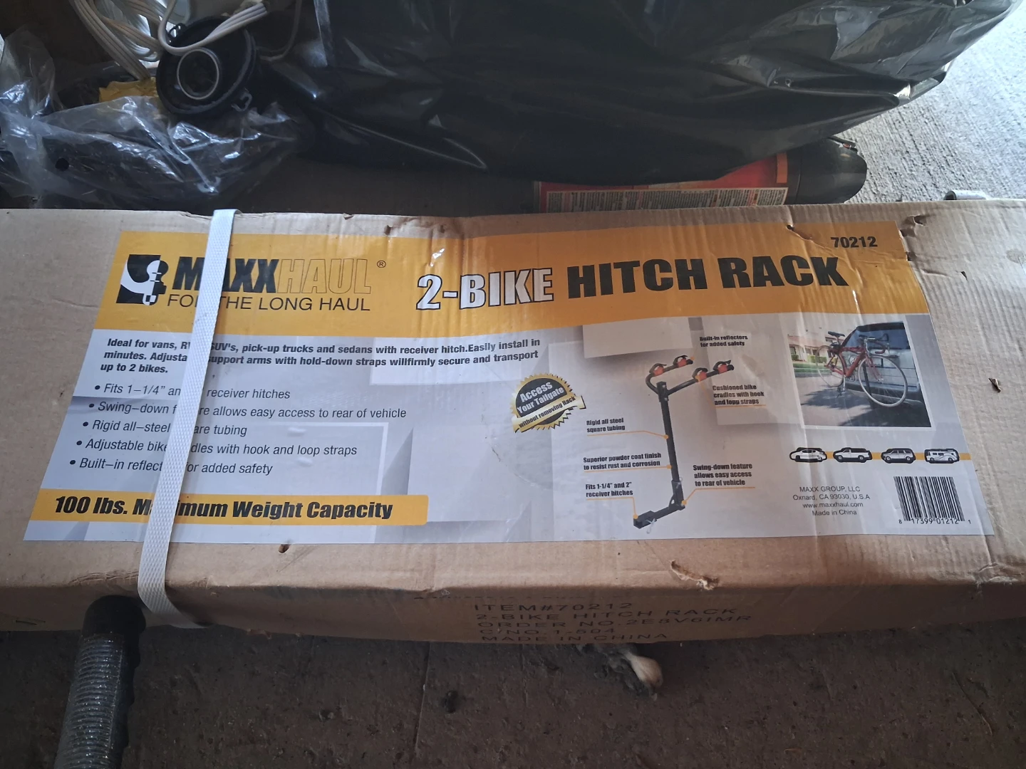 MAXXHAUL 2-BIKE HITCH RACK