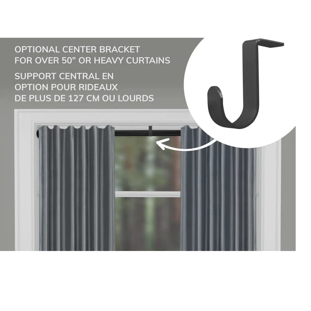 Heavy Duty Tension Window Curtain Rod, No Drilling, Adjustable