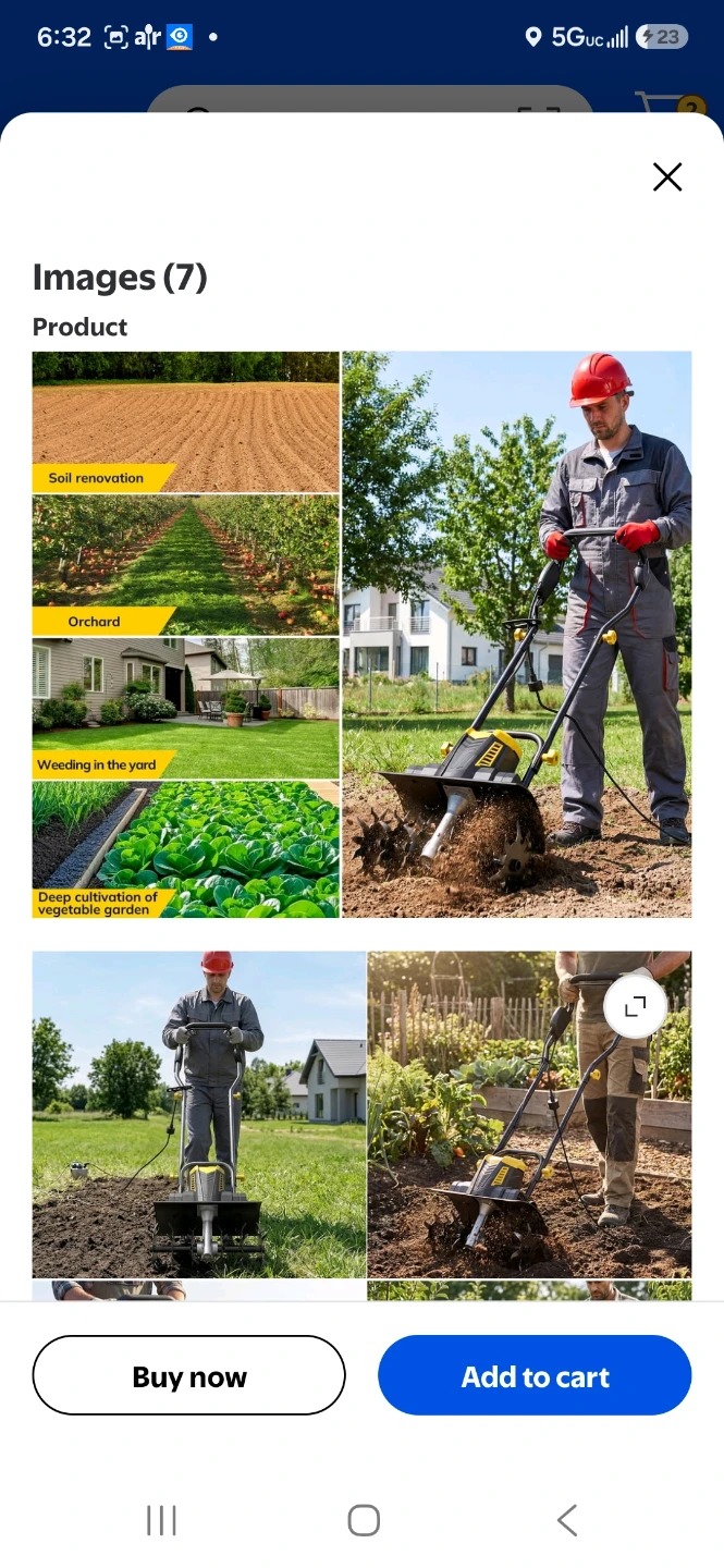 TCISA 16-inch Electric Tiller Cultivator - photo 5