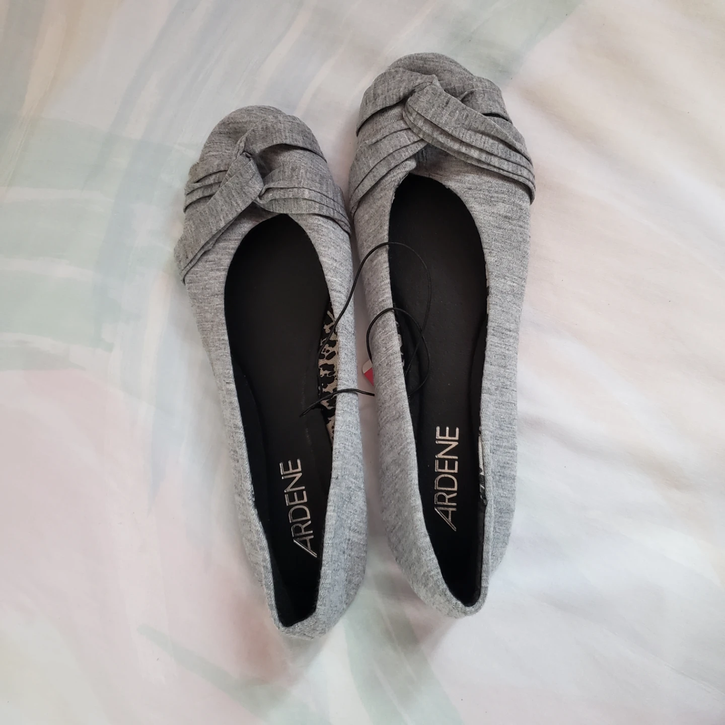 🆕Grey Fabric Ballerina Flats