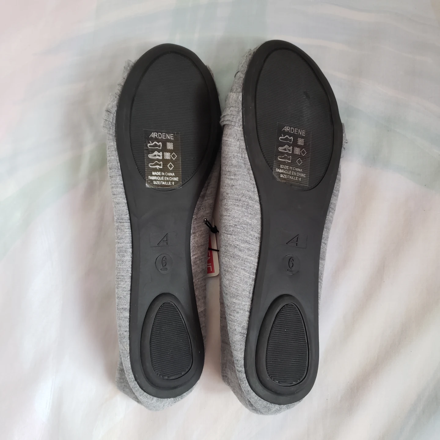 🆕Grey Fabric Ballerina Flats - photo 2