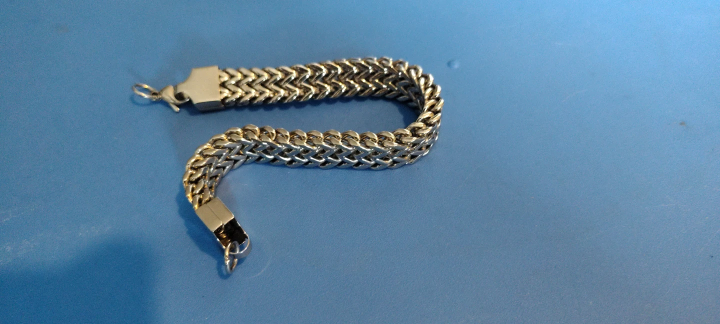 Men's Stainless Steel Chain Bracelet - photo 2