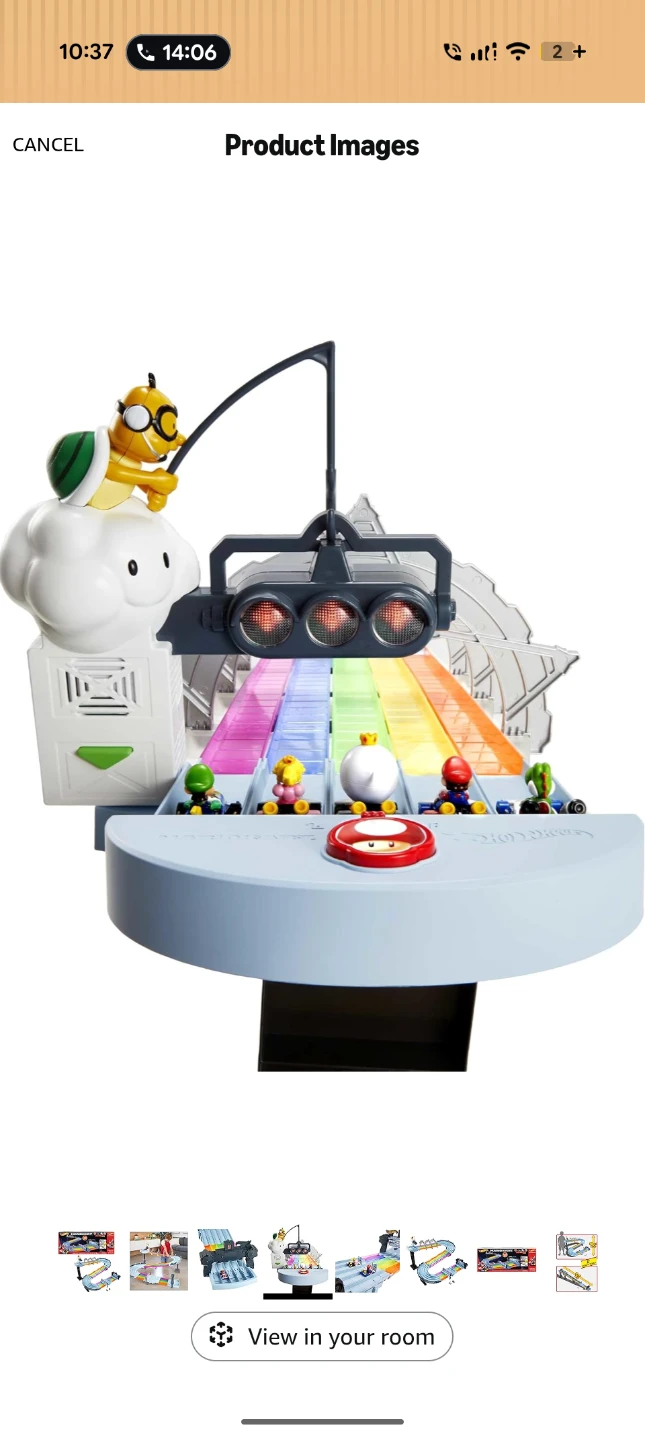 Hot Wheels Mario Kart Rainbow Road Track Set - photo 5