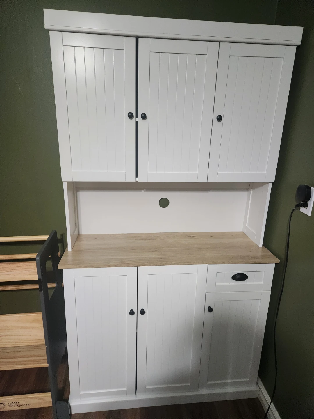 HOMCOM White Kitchen Storage Cabinet